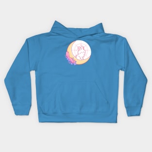 Soft Witch Series - Moon Bunny Kids Hoodie